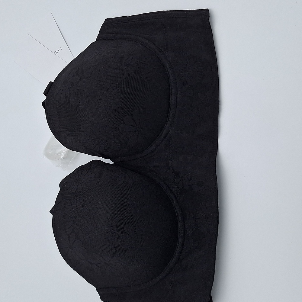 HSIA Convertible Bra Longline Balconette Bra Strapless Black 40C New